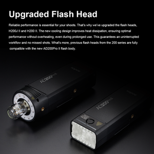 Flash de Estudio <span class=keywords><strong>Godox</strong></span> <span class=keywords><strong>AD200pro</strong></span> II 2.4G TTL, Flash de Bolsillo para Fotografía en Exteriores con Batería de Litio de 2900 mAh, 1/8000 HSS - Product Image 3