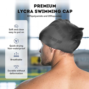 Gorro <span class=keywords><strong>de</strong></span> natación elástico, gorro deportivo <span class=keywords><strong>de</strong></span> silicona <span class=keywords><strong>para</strong></span> nadar, gorro <span class=keywords><strong>protector</strong></span> <span class=keywords><strong>de</strong></span> orejas cómodo elástico <span class=keywords><strong>para</strong></span> el cabello <span class=keywords><strong>para</strong></span> <span class=keywords><strong>piscina</strong></span> - Product Image 4