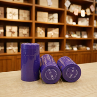 Capsule de scellage thermorétractable pour bouteille de vin en PVC de qualité alimentaire, anti-fuite, 0,075 mm, avec couleur et logo personnalisés pour les boissons