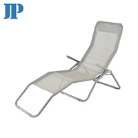 Chaise de plage pliable personnalisée, nouvelle et populaire, pour l'extérieur, hôtel, villa, patio, camping, piscine, en acier, transat de plage