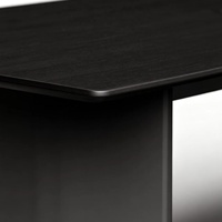 Mesa de Conferencia Grande Gris Estrellado, Negro y Dorado, 3200 mm, Superficie de PMMA Moldeada al Vacío, Mesa de Reuniones para Sala de Juntas
