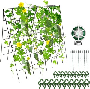 TRELIS DE <span class=keywords><strong>CONCOMBRE</strong></span> REVÊTEMENT DE POUDRE <span class=keywords><strong>Treillis</strong></span> de jardin pour plantes - Product Image 1