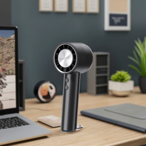 Ventilateur portable rechargeable 4000 mAh, mini turbo, à piles, 5 vitesses, pour extérieur - Product Image 2