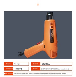 Mini pistolet à air chaud 1800W SDL-808 électrique pour pistolet à chaleur avec réglage de la température outils de <span class=keywords><strong>film</strong></span> de voiture et outils de soudure - Product Image 2