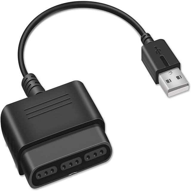 High Quality ABS Plastic Single-Head Pc Controller Convertor Cable Adapter for Ps2 to Ps3