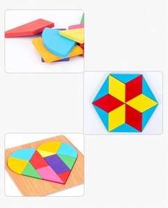 Toddler ván ép 3D Bois Câu Đố động vật khủng long bé giáo dục sớm Đồ chơi bằng gỗ cho bé trai - Product Image 3