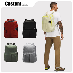 Custom <b>Lightweight</b> Waterproof Nylon Everyday <b>Backpack</b> for Women Men 20-35L Capacity Casual Outdoor Travel with Letter Pattern - Product Image 2