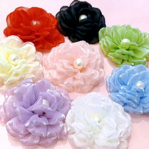 10厘米DIY 3D花卉贴片玫瑰贴花面料贴片服装连衣裙花朵发饰工艺 - Product Image 1