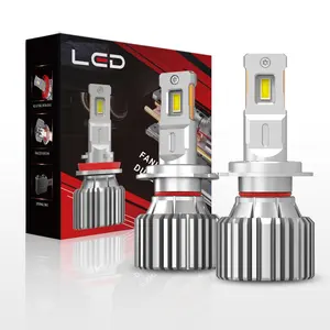 Kit de phares LED sans ventilateur G10 super lumineux H1 H3 H7 H8 H9 H11 H4 H13 ampoules LED de voiture 6000LM 30W