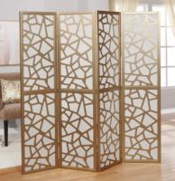 Cloison mobile en bois Shoji de style japonais Cloison pliante Cloison de séparation de pièce sur le thème artistique Cloisons de bureau