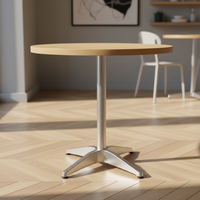 Pieds de table croisés à quatre branches en alliage d'aluminium modernes pour restaurant, café, salle à manger, extérieur, avec installation facile