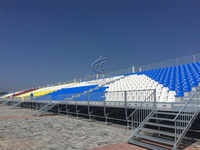 Blanchisseur en aluminium démontable adapté aux besoins du client de structure métallique de stade extérieur pour des sports et le divertissement