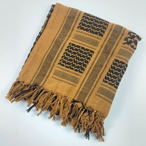Nuovo Sciarpa in Cotone Shemagh con Nappe, Copricapo Arabo per Collo e Testa, Accessorio Moda per Esterni, Sciarpa con Nappe, Abbigliamento Musulmano - Product Image 1