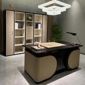 Moderno di lusso in legno solido Reception tavolo da tavolo <span class=keywords><strong>e</strong></span> sedia per la casa Cffice - Product Image 5