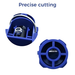 Outil de dénudage de câble coaxial tout-en-un, préparation au dénudage, dénudeur de câble RF LMR400 à double coupe réglable, en alliage d'aluminium moulé - Product Image 3