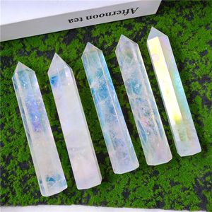 Venta al por mayor de torres de cuarzo transparente Fanshi Luxury Aura de alta calidad, cristales espirituales curativos, técnica de punta pulida Feng Shui - Product Image 2