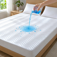 Protège-matelas AOSEN en polyéthylène 55% soie glacée, imperméable, doux et rafraîchissant, avec poches profondes, style drap-housse