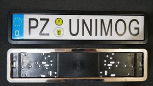 Bases para Matrículas Europeas al por Mayor, Marcos de Matrícula de Acero Inoxidable, Marcos de Matrícula de Hierro - Product Image 6