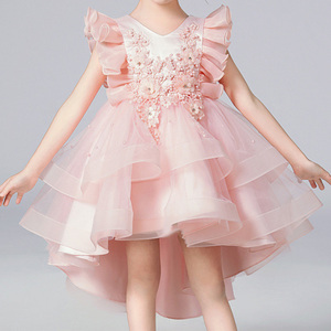Customizable Wholesale Cheap Price Irregular <strong>Tutu</strong> Girls' <strong>Dresses</strong> Summer Trailing Evening <strong>Dresses</strong> - Product Image 4