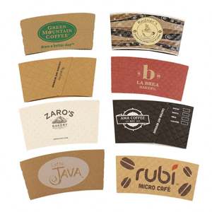 แก้วกาแฟแบบใช้แล้วทิ้งหรือใช้ซ้ำได้ เป็นมิตรกับสิ่งแวดล้อม สำหรับเครื่องดื่มร้อน คาปูชิโน เอสเพรสโซ แบบผนังเดียว พร้อมปลอกหุ้มแก้ว - Product Image 2