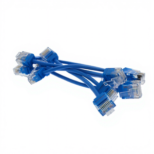 Câble de raccordement <span class=keywords><strong>Ethernet</strong></span> Cat6 fin 1M 2M 3M <span class=keywords><strong>4M</strong></span> 5M 7M 10M 15M 20M 40M 50M Noir Bleu RJ45 Cat6A Câble de raccordement réseau LAN - Product Image 1