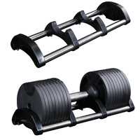 Équipement de gymnastique haltères Fitness réglable pas cher portable ensembles d'haltères en fonte 40kg