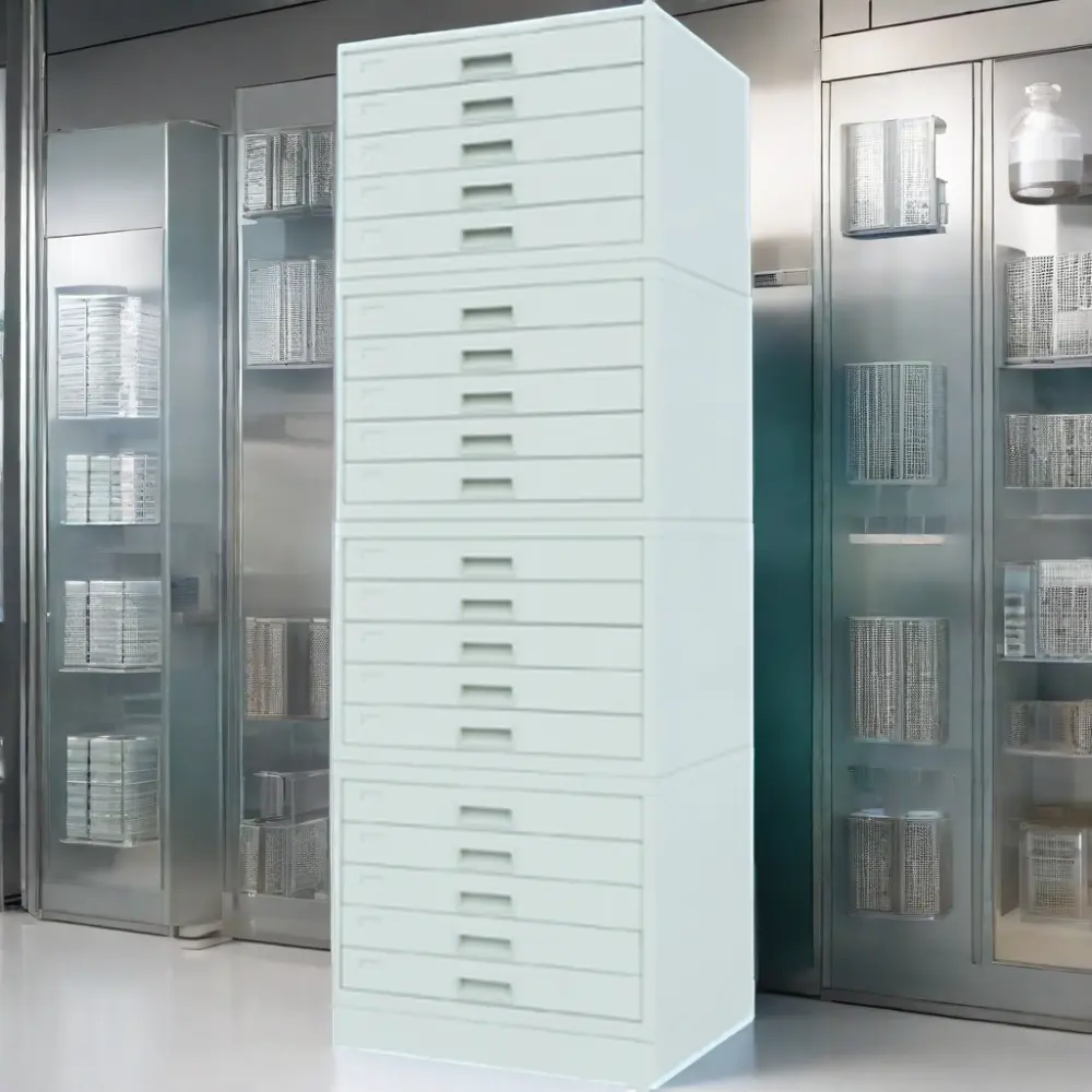 Kuohai Hospital Furniture Pathology Paraffin Block Storage Cabinet For Embedding Cassettes And Laboratory Use Wax Block Cabinet