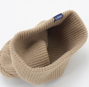 <strong>Custom</strong> Knitted Flanging Acrylic Lazy <strong>Beans</strong>, Street Private Woven Label Logo <strong>Beans</strong>, Fisherman Skull Hat Winter Hat - Product Image 5