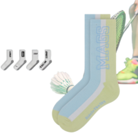 Chaussettes mi-longues pour femmes et hommes, chaussettes de sport professionnelles pour le badminton, le Pilates, la course à pied, personnalisation en petites séries