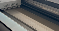 Nouvelle machine d'impression industrielle semi-automatique UV à rouleaux de 5100 mm de large, haute résolution 726*2400 dpi, avec tête d'impression Konica Kyocera, modèle R5200