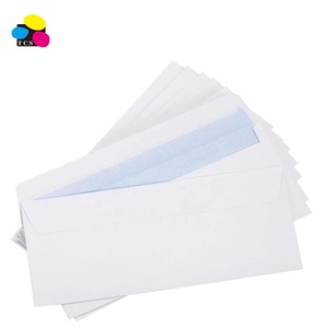 Cancelleria per Ufficio all'Ingrosso, 500 Pezzi OEM Autosigillanti # 10 buste con <span class=keywords><strong>finestra</strong></span> in carta riciclata bianca da 100 g/m² - Product Image 1