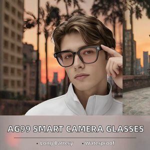 Ag99 Touch Color Change 13MP Camera IPX5 Waterproof Magnetic Charging Smart Glasses Photo Video Music Playback Voice Assistant - Product Image 2