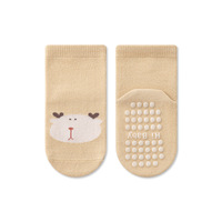 Chaussettes pour bébé de 0 à 5 ans, motif de dessin animé animal, chaussettes en tricot épais, chaussettes antidérapantes en silicone