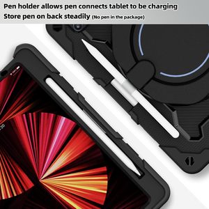 Ốp lưng máy tính bảng cứng silicon bảo vệ bán buôn có giá đỡ và dây đeo vai dành cho <span class=keywords><strong>iPad</strong></span> Pro 11 M4 2024 M5 2025, dành cho trẻ em - Product Image 5