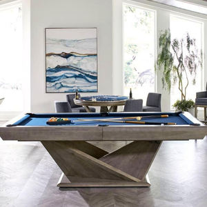 7ft 8ft 9ft American 9 Balls 3 en 1 <span class=keywords><strong>Table</strong></span> de <span class=keywords><strong>billard</strong></span> avec lit en ardoise <span class=keywords><strong>Table</strong></span> de tennis en chêne et bois massif <span class=keywords><strong>Table</strong></span> à manger <span class=keywords><strong>Chaise</strong></span> de rangement - Product Image 5