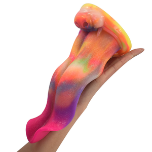 Dildo de Silicona Líquida con Forma de Lengua de Lobo, Brillante en <span class=keywords><strong>la</strong></span> Oscuridad, Tapón Anal de Animal, Juguete Sexual de Fantasía para Parejas - Product Image 2