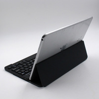 Clavier sans fil universel ultra-fin en plastique noir de 9,7 pouces avec étui de protection pour tablettes (iOS/Android) certifié CE