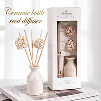 Diffuseur de parfum sans flamme en céramique motif tournesol, ensemble d'aromathérapie, ornement floral pour la maison