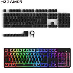 HZGAMER Pudding Keycap, PBT OEM Profile Keycaps Rétroéclairage Double Shot Pudding Keycaps - Product Image 1