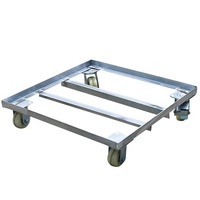 Plateau inférieur d'armoire mobile personnalisé avec base de support en fer avec empattement universel