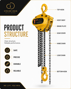 Alat angkat rantai tangan yang dapat disesuaikan - Product Image 2