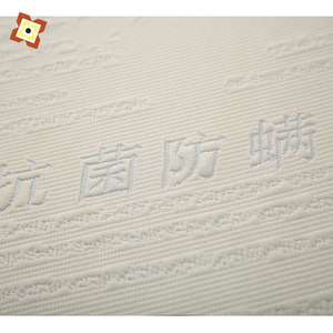 Tissu de matelas en microfibre de polyester 100% à double couche d'<span class=keywords><strong>air</strong></span>, tricot jacquard blanc élastique pour textile de maison - Product Image 3