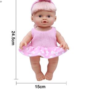 <span class=keywords><strong>Lovely</strong></span> Pretend <span class=keywords><strong>Stroller</strong></span> 3D Eyes Toy Botella de lactancia Pee Bebida de agua Leche <span class=keywords><strong>Baby</strong></span> Dolls - Product Image 4