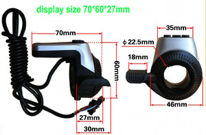 AFFICHAGE DE VÉLO ÉLECTRIQUE 36V48V+CHANGEMENT DE VITESSE+BOUTON POUR RÉGLER LES DONNÉES CONNECTEUR SM <span class=keywords><strong>5</strong></span>/7 BROCHES ou FIL ÉTANCHE 6 BROCHES - Product Image 5