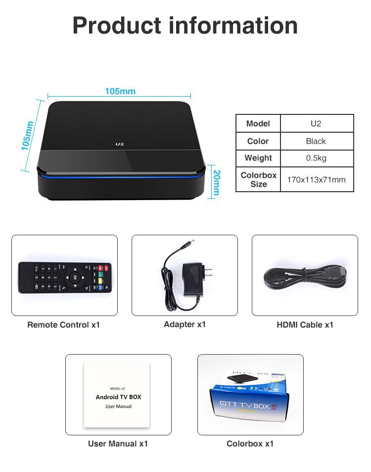 Versión Global Quad core 4K 2,4/5G WIFI 802.11a/b/g/n/ac 8 core Amlogic S905X3 Android TV box