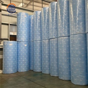 Lingettes de nettoyage de cuisine écologiques en tissu non tissé imprimé motif feuilles, rouleau <span class=keywords><strong>jumbo</strong></span> 22 mailles - Product Image 5
