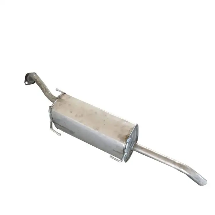 Performance exhaust stainless steel aluminized Steel Stamped Box Rear Muffler excellent quality