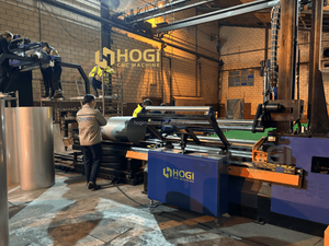 Ligne de production de soudage à rouleaux entièrement automatique HOGI, adaptée au traitement des tôles, aux conduits de ventilation et aux cheminées - Product Image 4