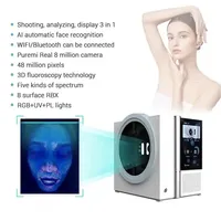 Analizador de Piel Digital de Uso Profesional para Salón, Cámara Escáner Facial Automática, Espejo Mágico 3D con IA, Detector de Arrugas y Acné
