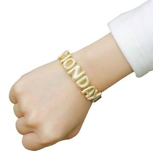 Braccialetti a maglia con nome personalizzato di lusso con nome personalizzato Designer fai da te bolle palloncino lettere braccialetti con cinturino - Product Image 2